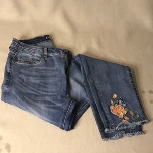 Esqualo Embroidered Jeans